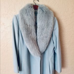 Marvin Richards Faux Fur Trim Vintage Coat sz 10